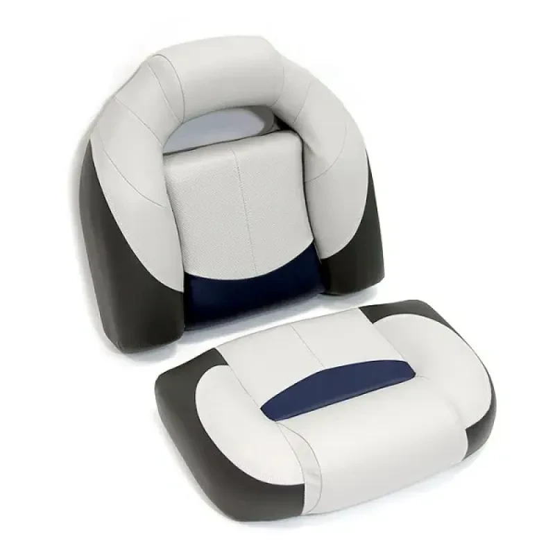 Newstarmarine Сиденье мягкое Bass Boat Seat, серо-черное