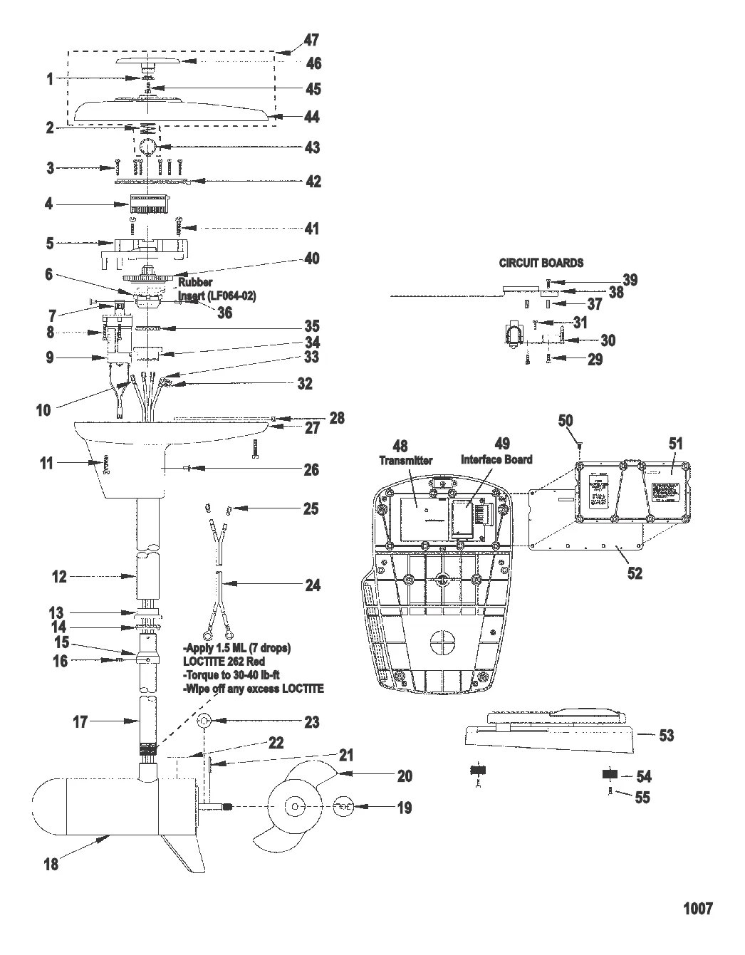 Двигатель для тралового лова в сборе (Модель L62RF / AG62RF) (24 В)