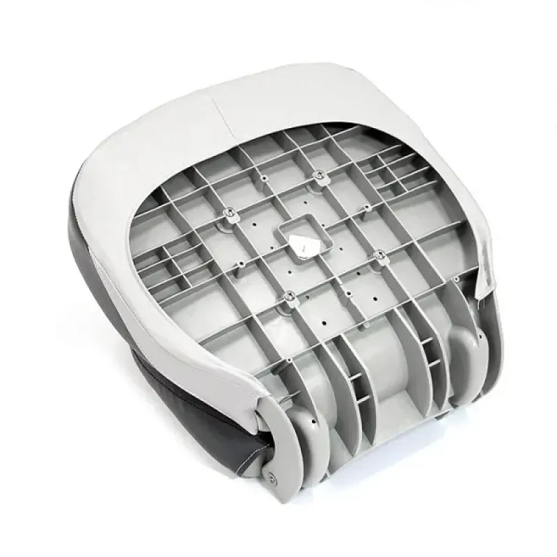 Newstarmarine Сиденье мягкое складное Pro Angler Ergonomic Boat Seat, серо-красное