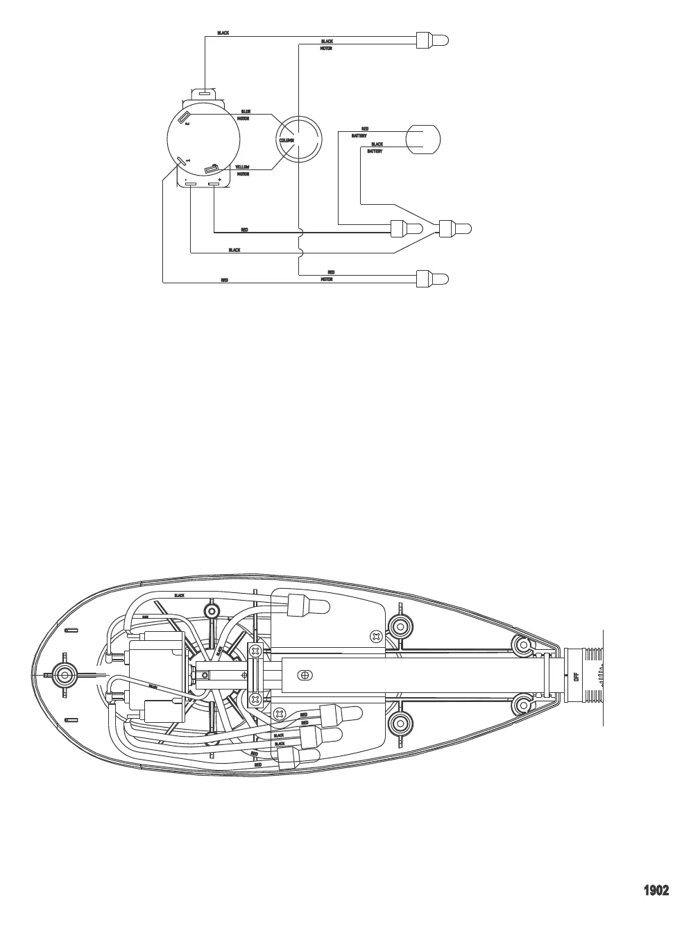 Схема электрических подключений (Модель ET44) (12 В)