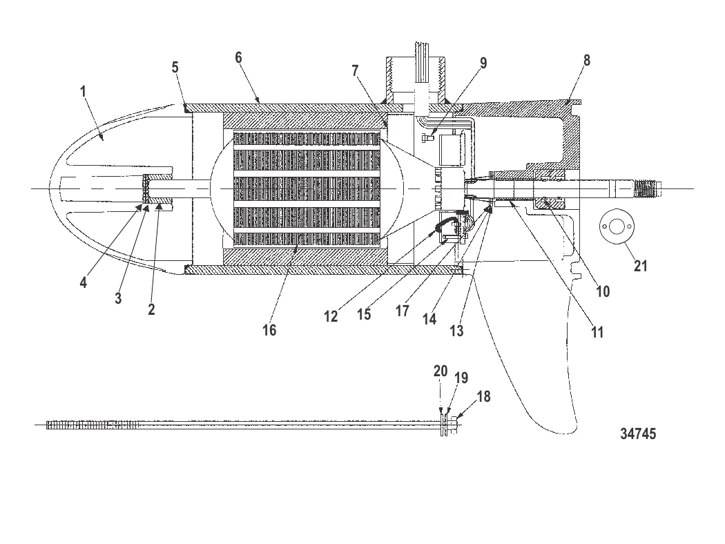 Нижний блок в сборе (38# – с регулировкой скорости до 5/2) (M899415T)