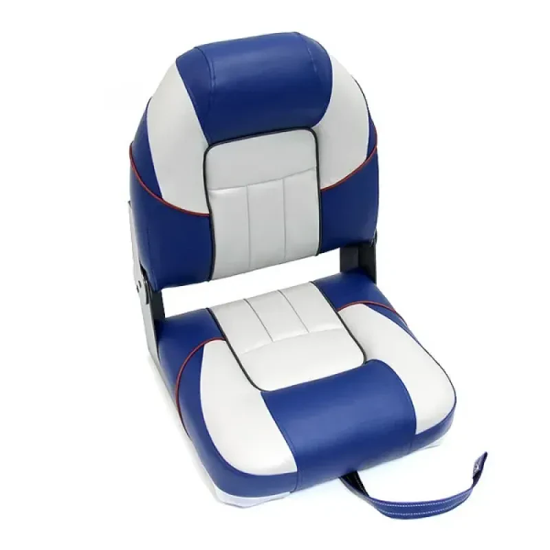 Newstarmarine Сиденье мягкое складное Premium Centurion Boat Seat, бело-синее