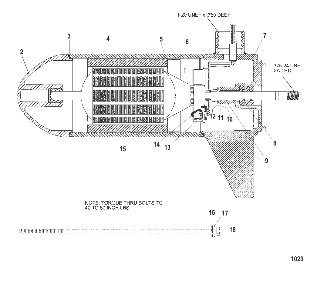 Нижний блок в сборе (43# – с регулировкой скорости до 5/2) (MET397012)