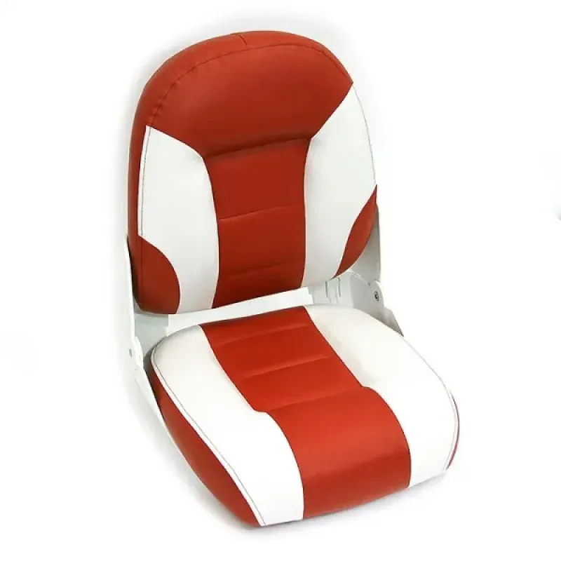 Newstarmarine Сиденье мягкое складное Cruistyle III High Back Boat Seat, бело-красное