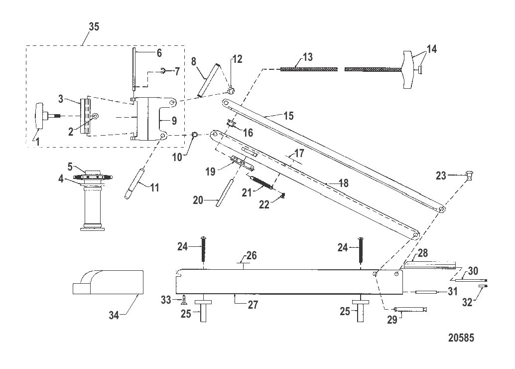 01 нос (черный) (MST90336) (MST90342)