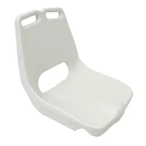 Сиденье пластмассовое 455х430 мм с ручкой, белое C12513-W
