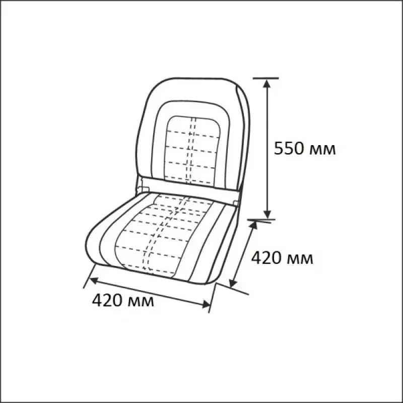 Newstarmarine Сиденье мягкое Special High Back Seat, серо-белое