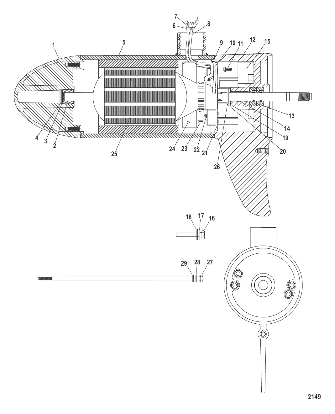 Нижний блок в сборе (54# – переменн./чис. об.) (MCC397052)