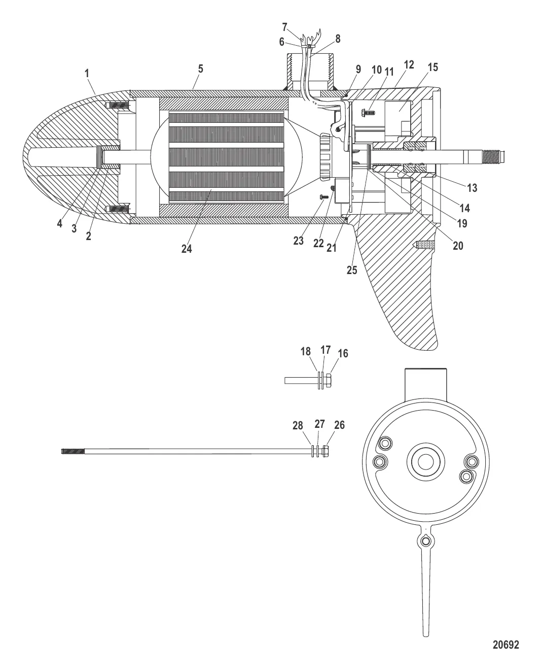 Нижний блок в сборе (71# – переменн./чис. об.) (MUC39704T)