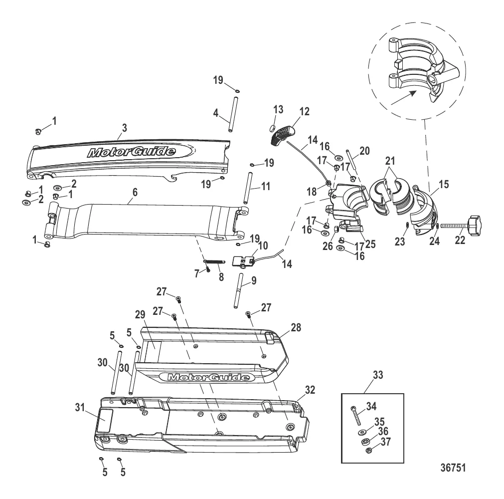 Опора Gator 360 Flex II (бел.) (8M4000309)