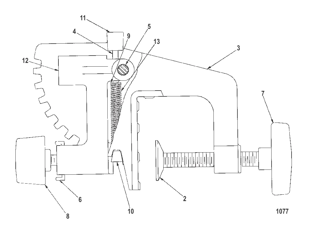 03 транец (черный) (Без устройства для быстрого закрепления) (MCK300042)