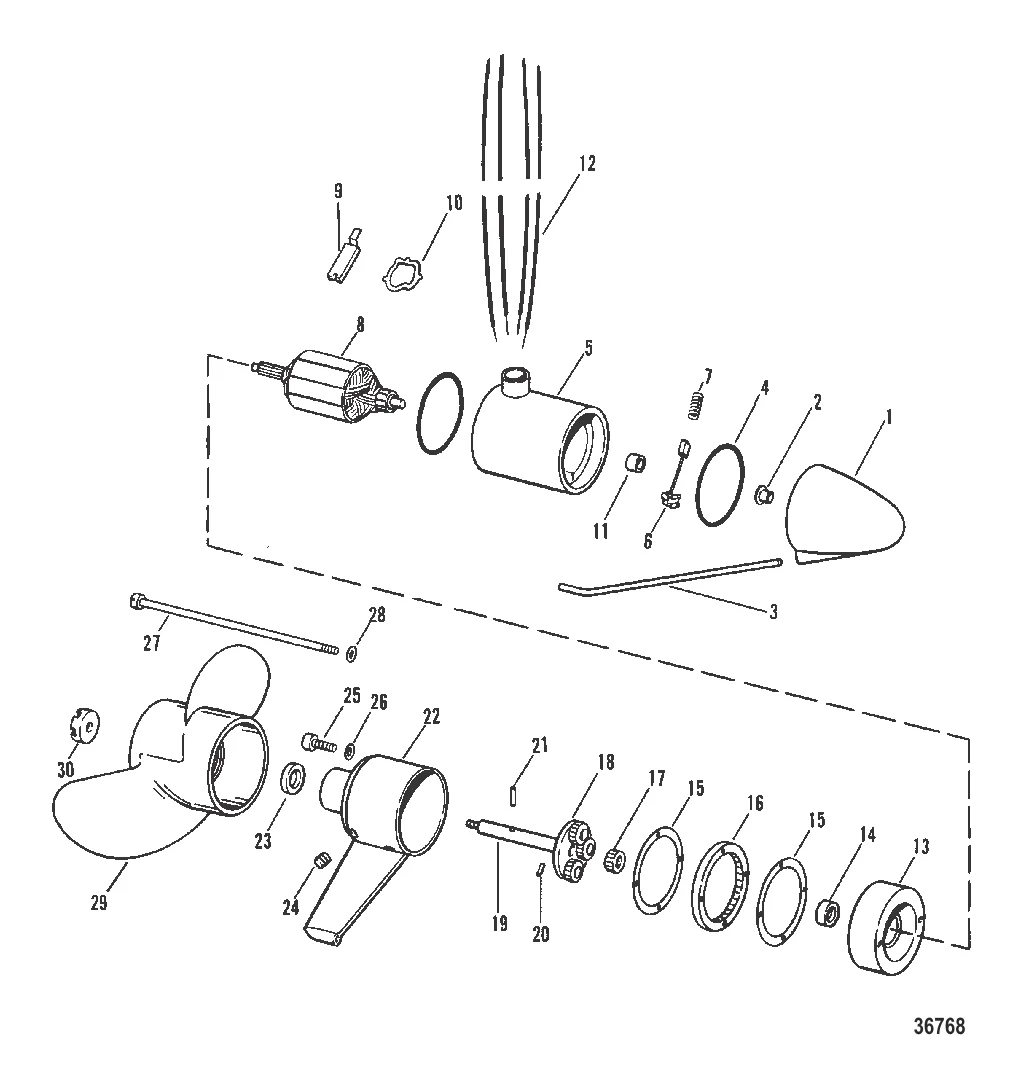 ЭЛЕКТРИЧЕСКИЙ ДВИГАТЕЛЬ И КАРТЕР РЕДУКТОРА (ВСЕ МОДЕЛИ)