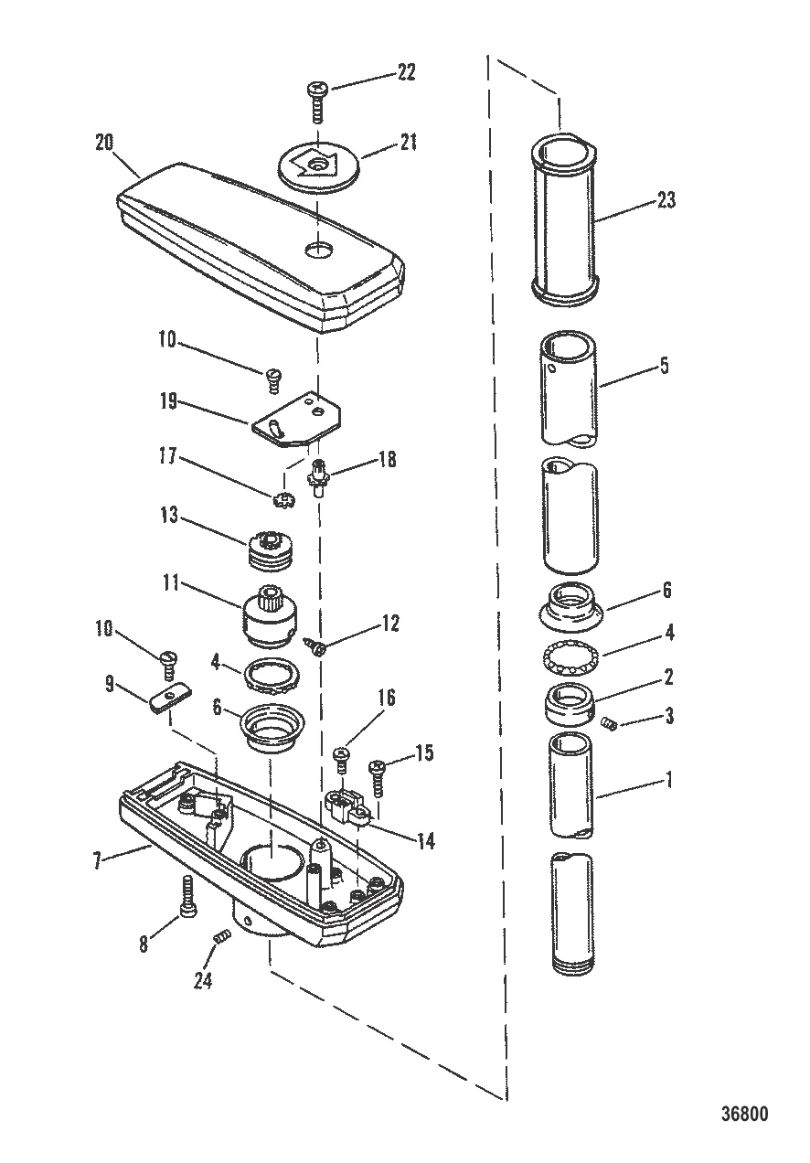 ВЕДУЩИЙ ВАЛ И КОРПУС БЛОКА УПРАВЛЕНИЯ (Выносной)