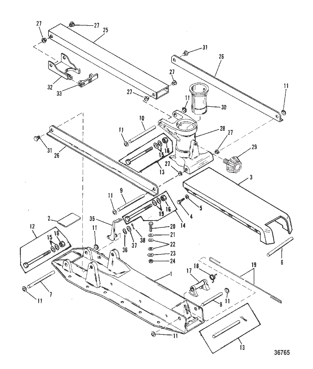 ПАЛУБНАЯ ОСНОВА И ПОДЪЕМНЫЙ РЫЧАГ (Дистанционное управление)