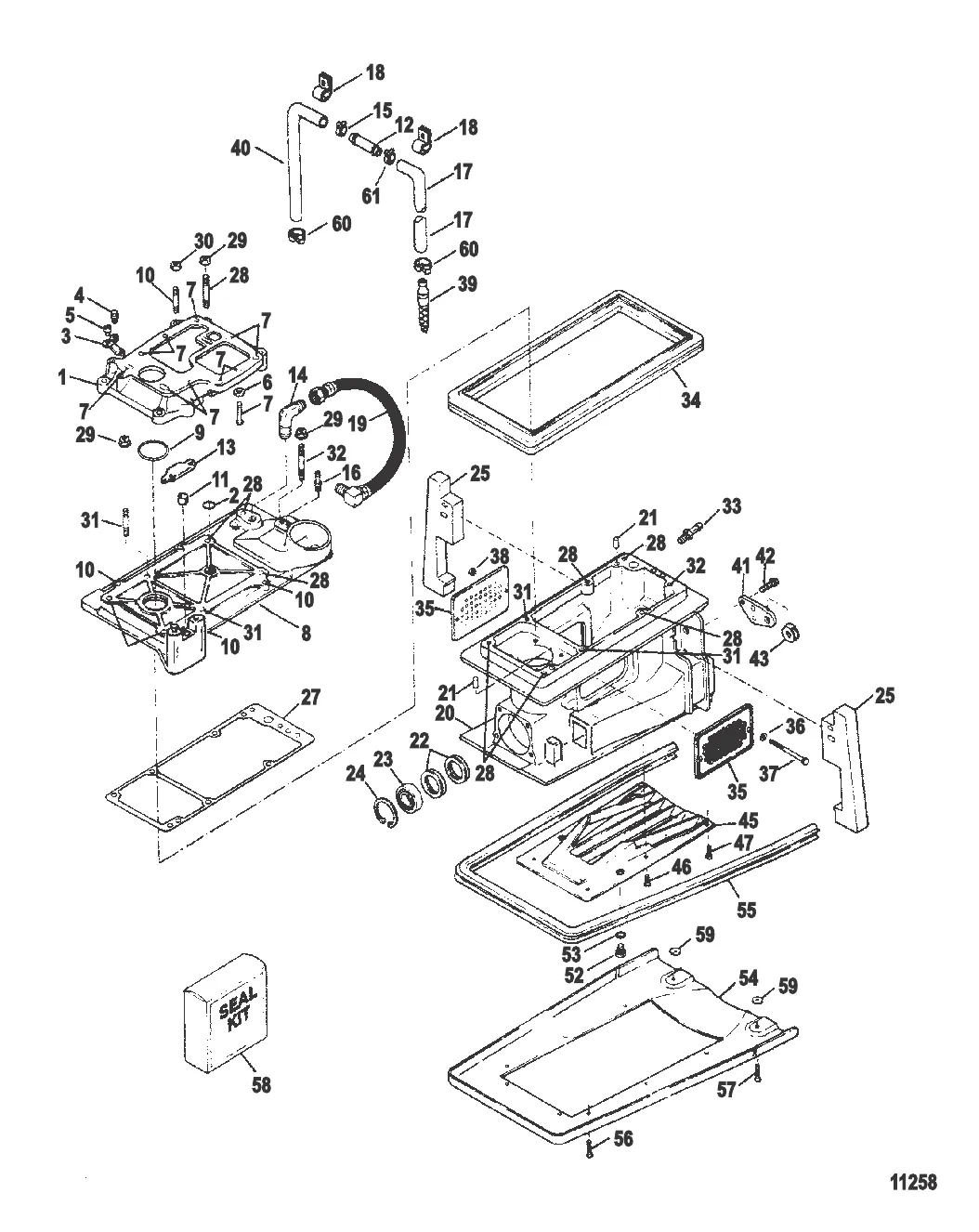 Компоненты корпуса привода (Шлицевый привод)