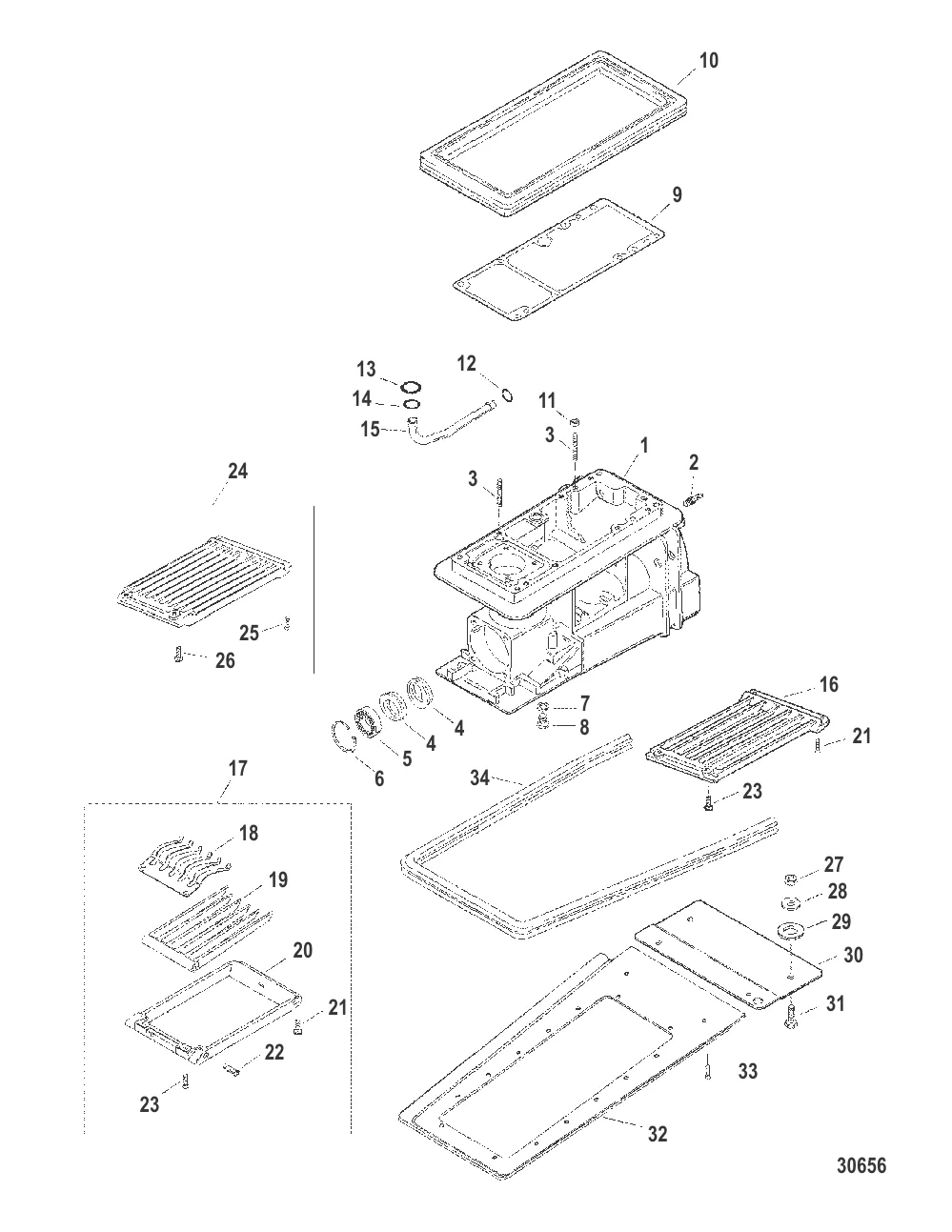 Компоненты корпуса водометного привода