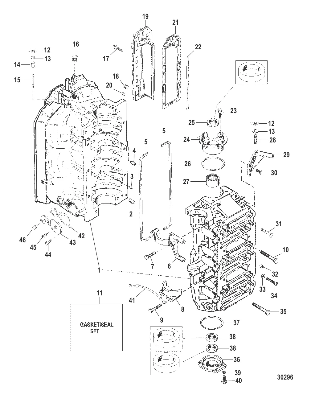Блок цилиндров в сборе