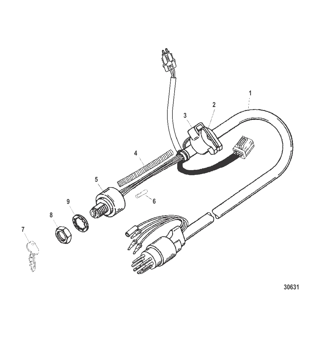 Замок зажигания в сборе