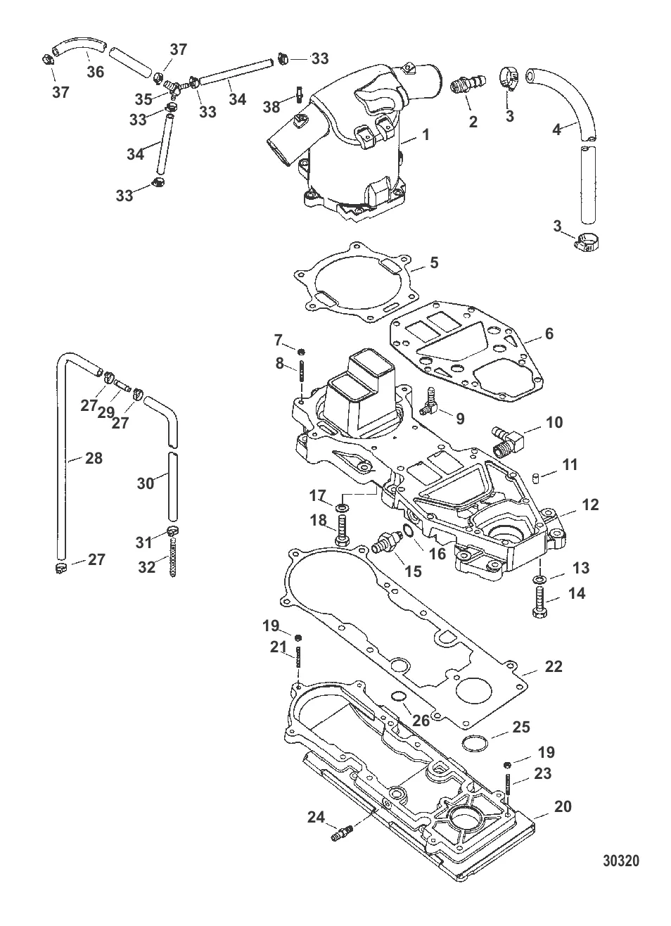 Расширительная камера и соединительные пластины