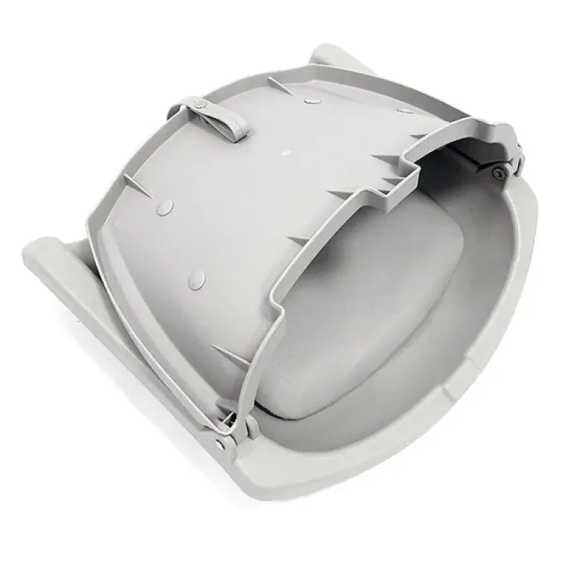 Newstarmarine Сиденье пластмассовое складное с подложкой Molded Fold-Down Boat Seat, серое