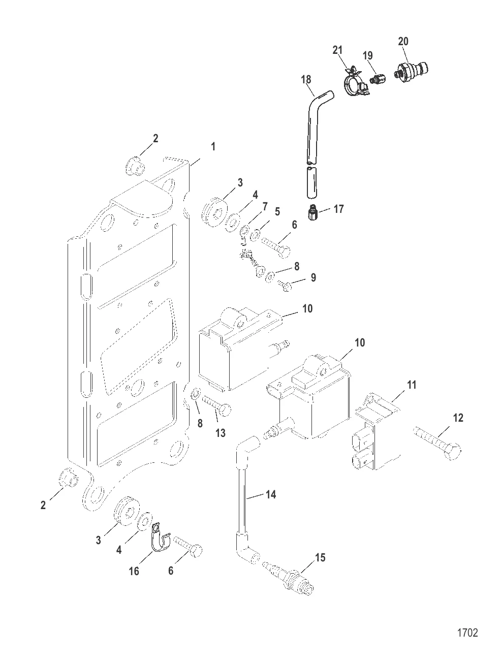 Электрические компоненты (Пластина катушки)
