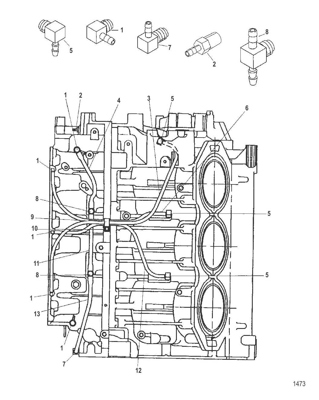 Система смазки (Центр. главн. – левый борт)