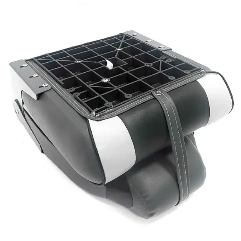 Newstarmarine Сиденье мягкое складное Premium Designer High Back Seat, серо-чёрное