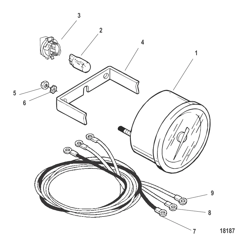 Датчик и крепеж Тахометр