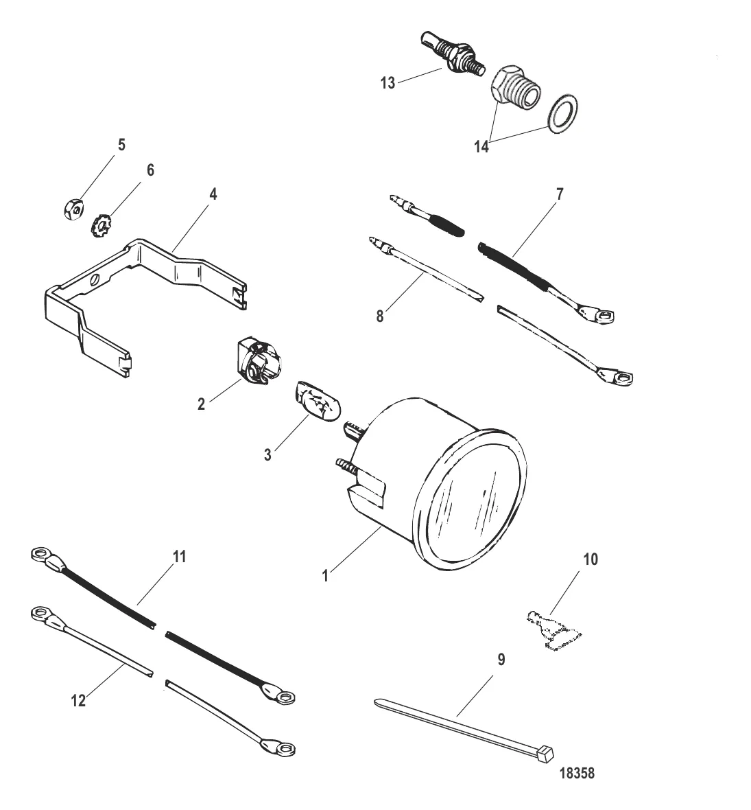 Датчик и крепеж Температура воды (60-200 F)