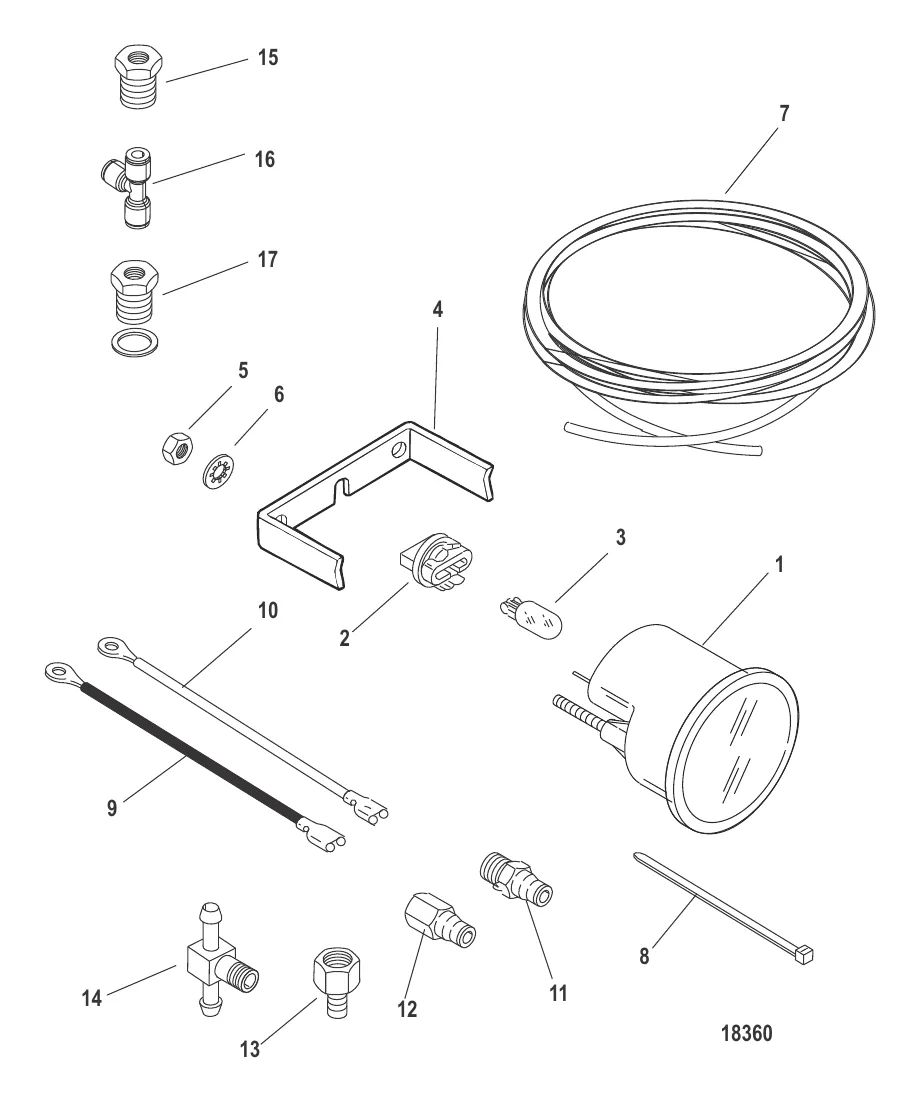 Датчик и крепеж Давление воды (2-40 фунт./кв. дюйм)