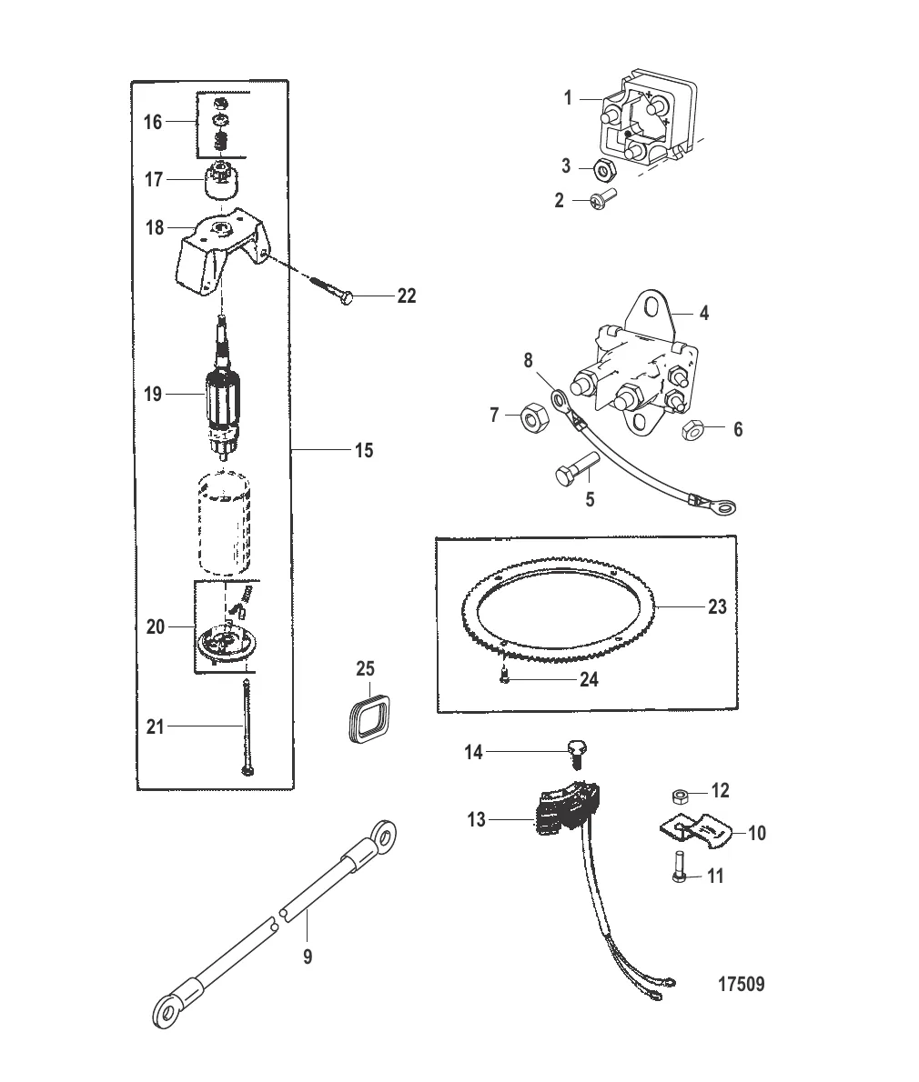 Комплект преобразования электрического пуска (50-90983A3)