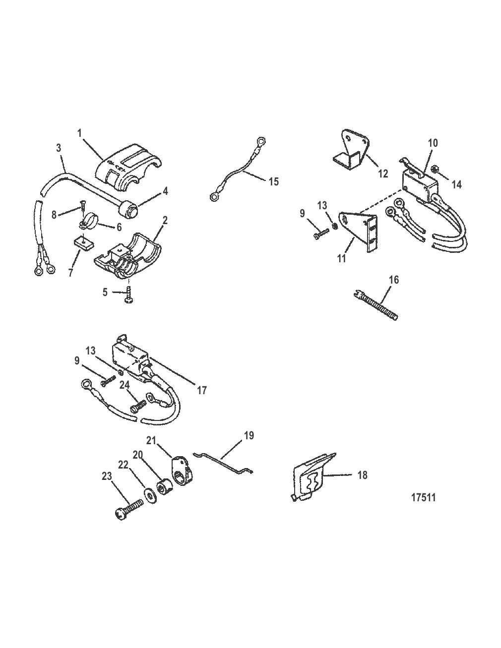 Комплект преобразования электрического пуска (87-95810A6-A8-A9)