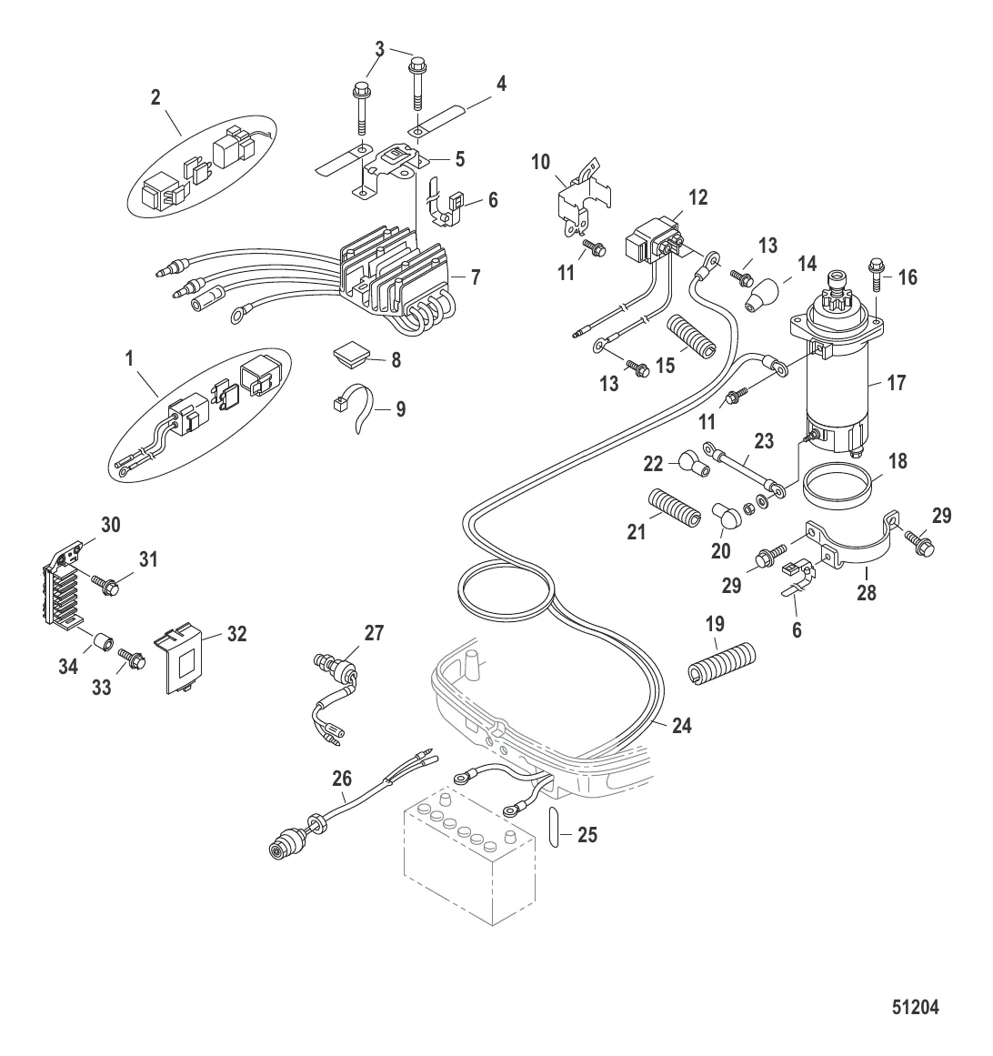 Комплект преобразования электрического пуска (8M0071380)