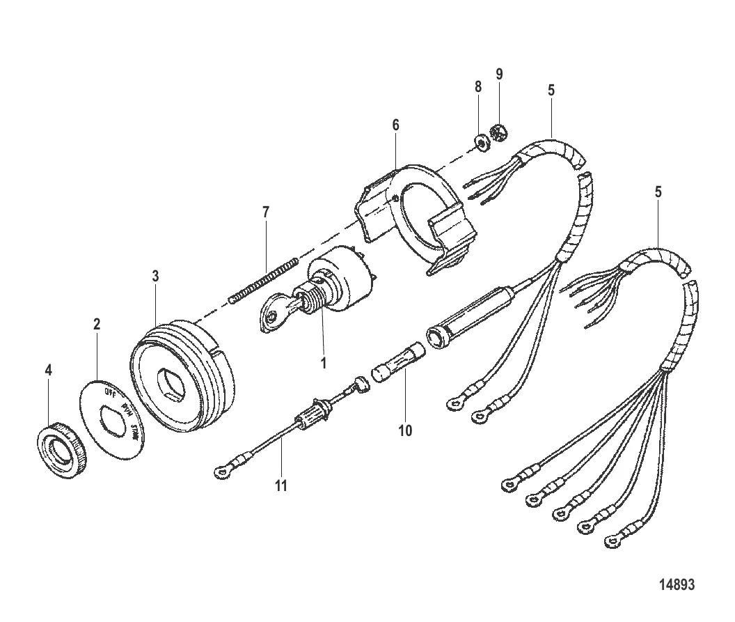 Замок зажигания в сборе (54212A 7)