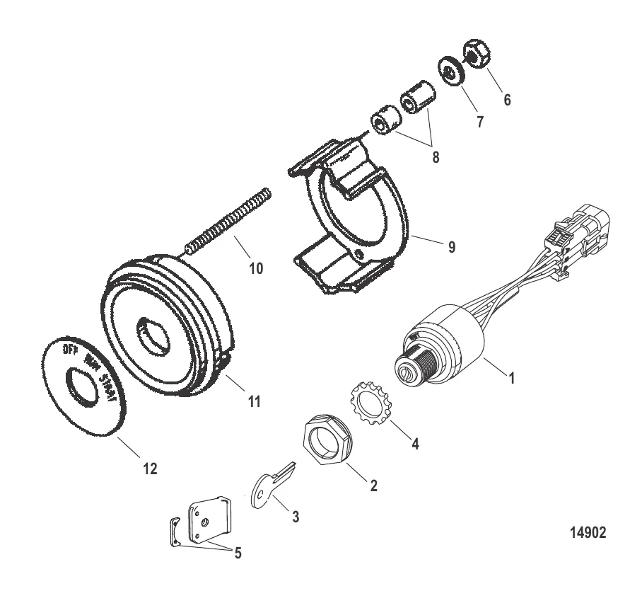 Комплект замка зажигания (88107A10)
