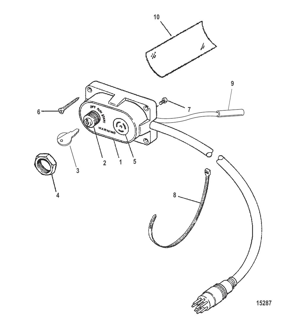 Комплект ключа, обогатителя и устройства звукового сигнала (15000A 7)