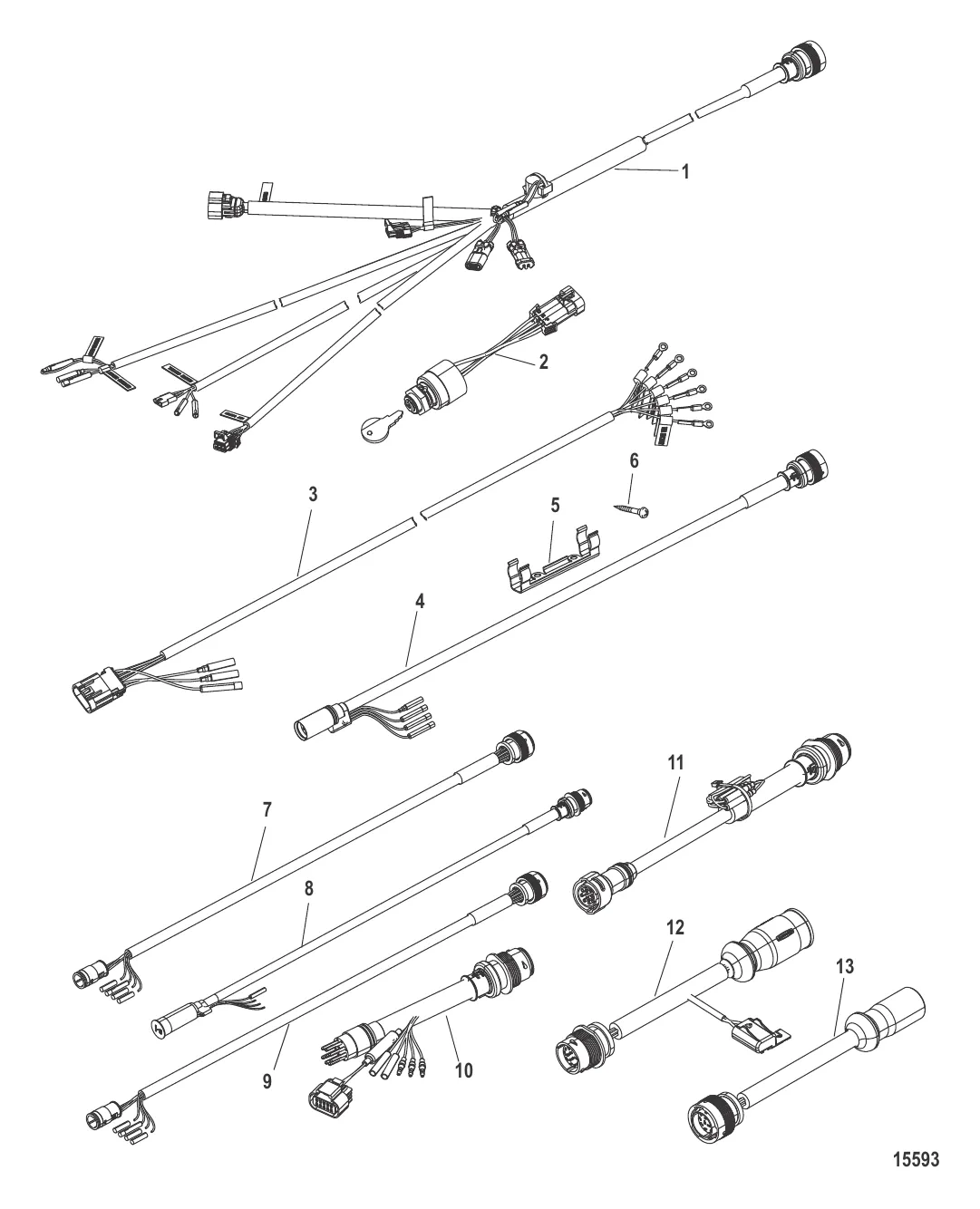 Комплект переходника для жгута проводов/замка зажигания (С 896537K02 по K29)