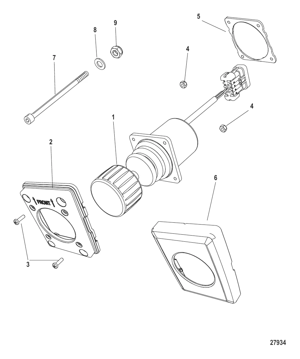Комплект системы управления джойстиковым штурвалом 8M0033848