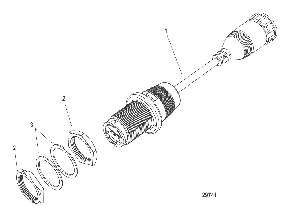 Удлинительный жгут USB (898289T24)