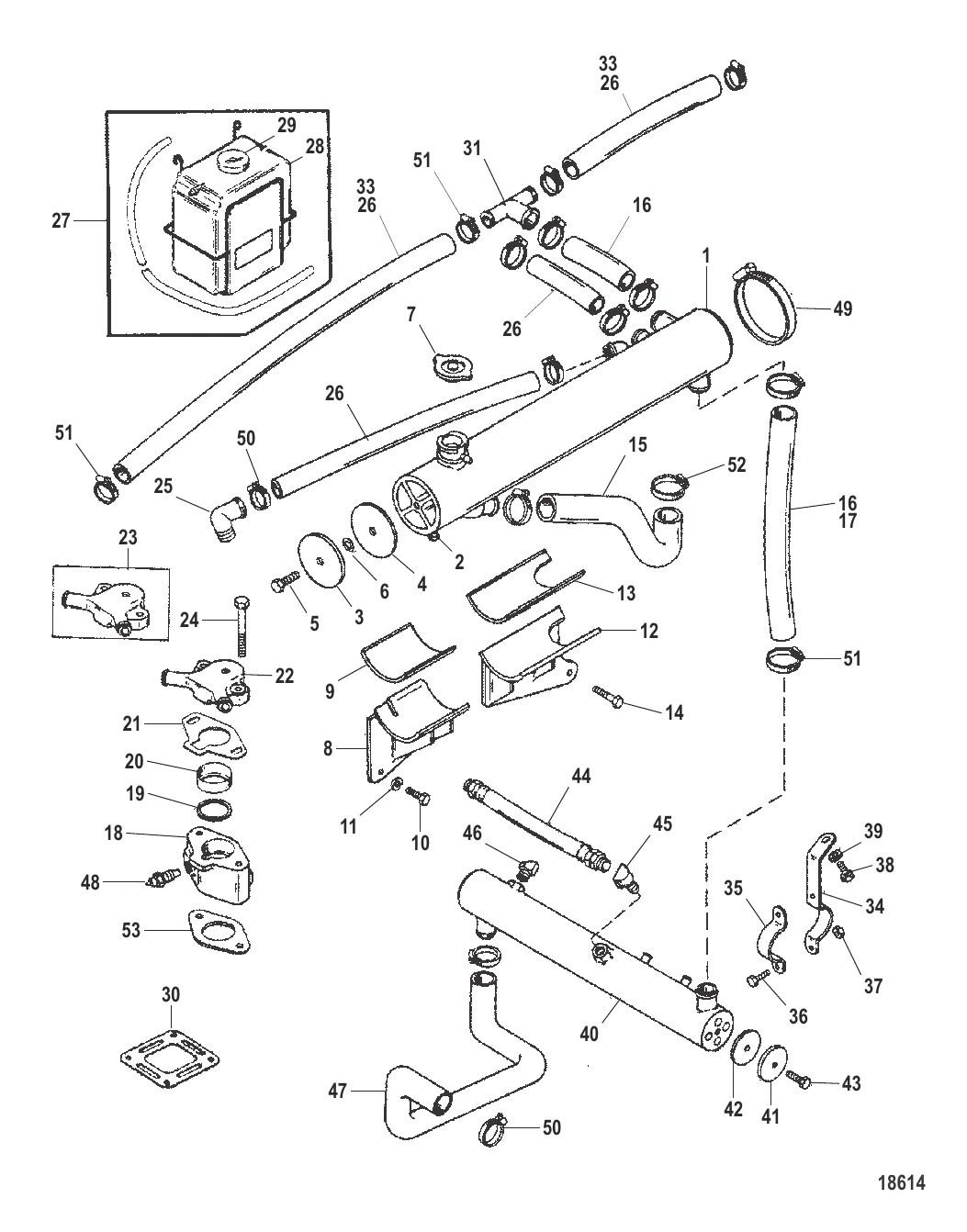 Закрытая система охлаждения (18390A2/ A3 / A4 / A5)