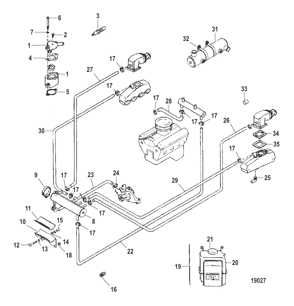 Закрытая система охлаждения (18390A12 / A13)