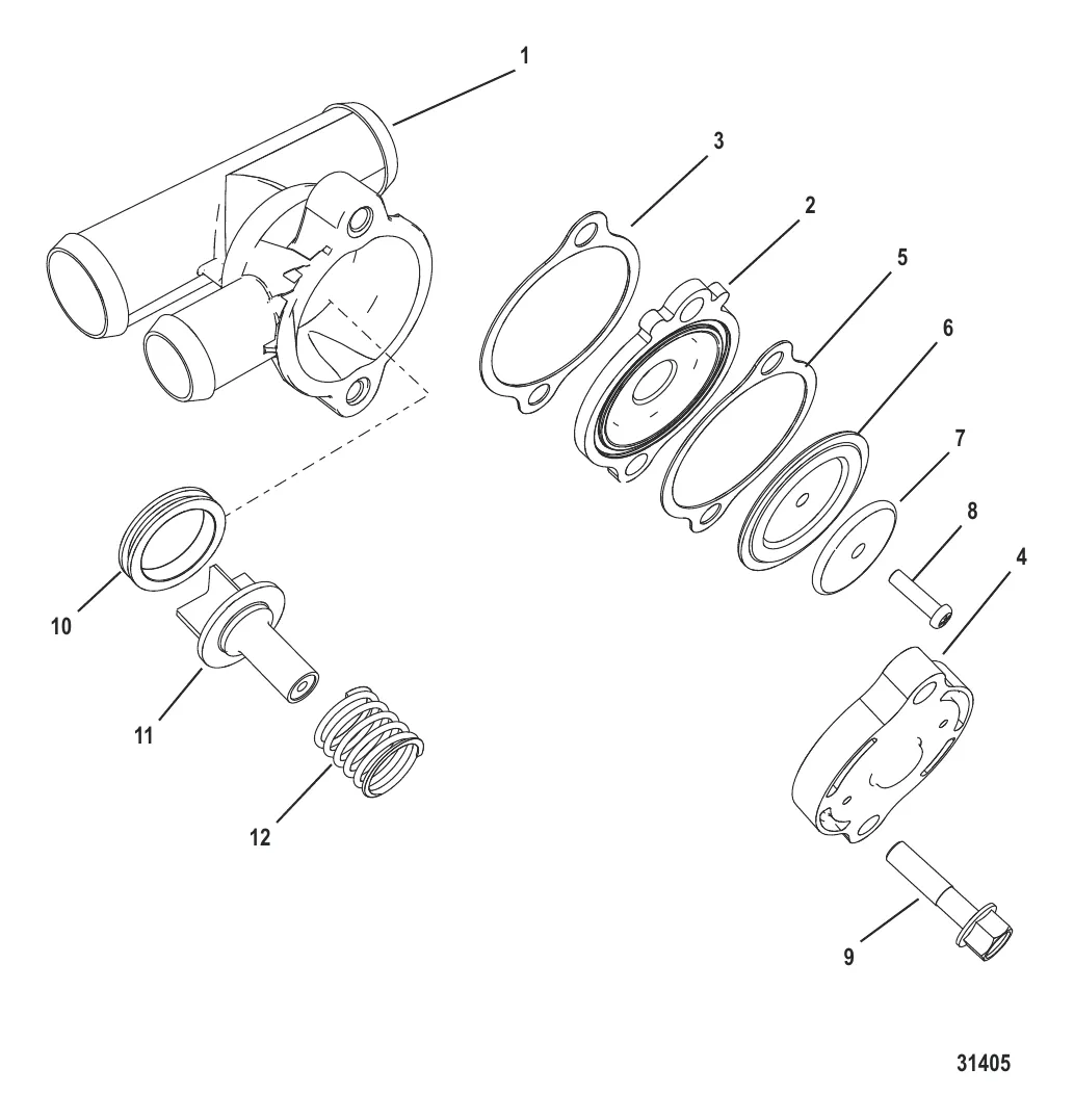 Комплект стравливающего клапана 863208A 3