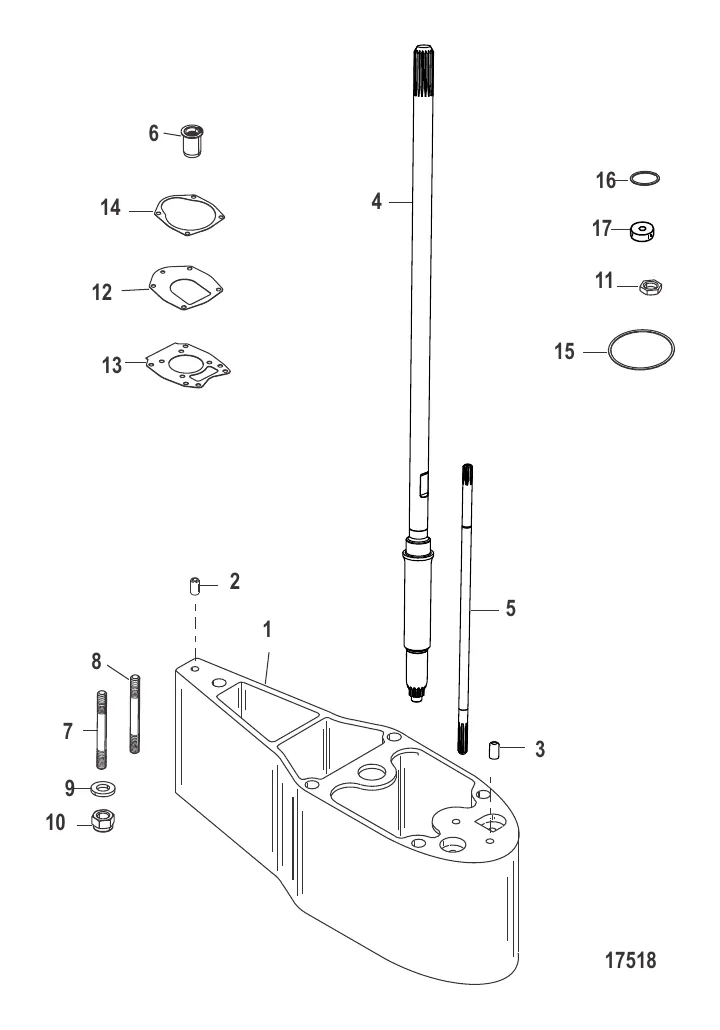 Комплект удлинителя – 2.5" Корпус ведущего вала (816696A6 / A7)