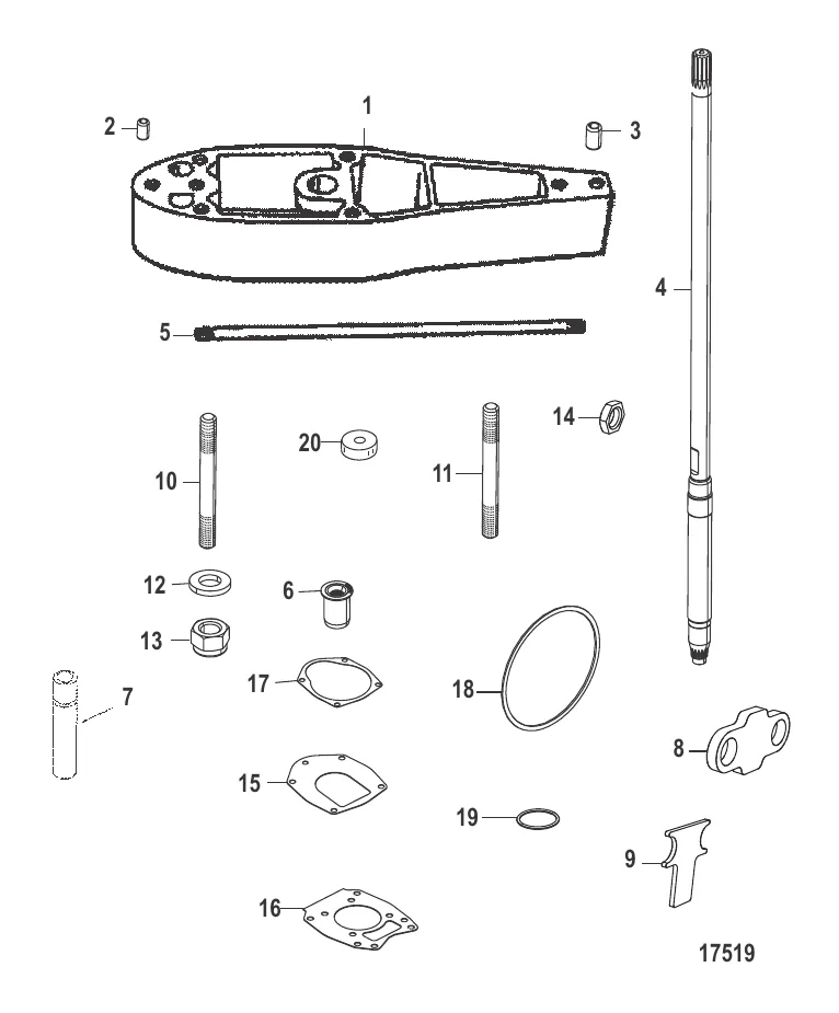Комплект удлинителя – 2.5" Корпус ведущего вала (816696A8-A11)