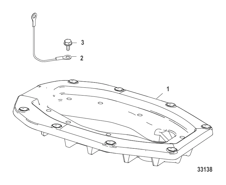 Переходник транца/поворотно-откидная колонка (827691A1)