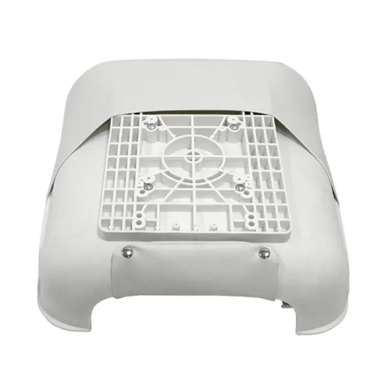 Newstarmarine Сиденье пластмассовое складное с подложкой Deluxe All Weather Seat, бело-чёрное