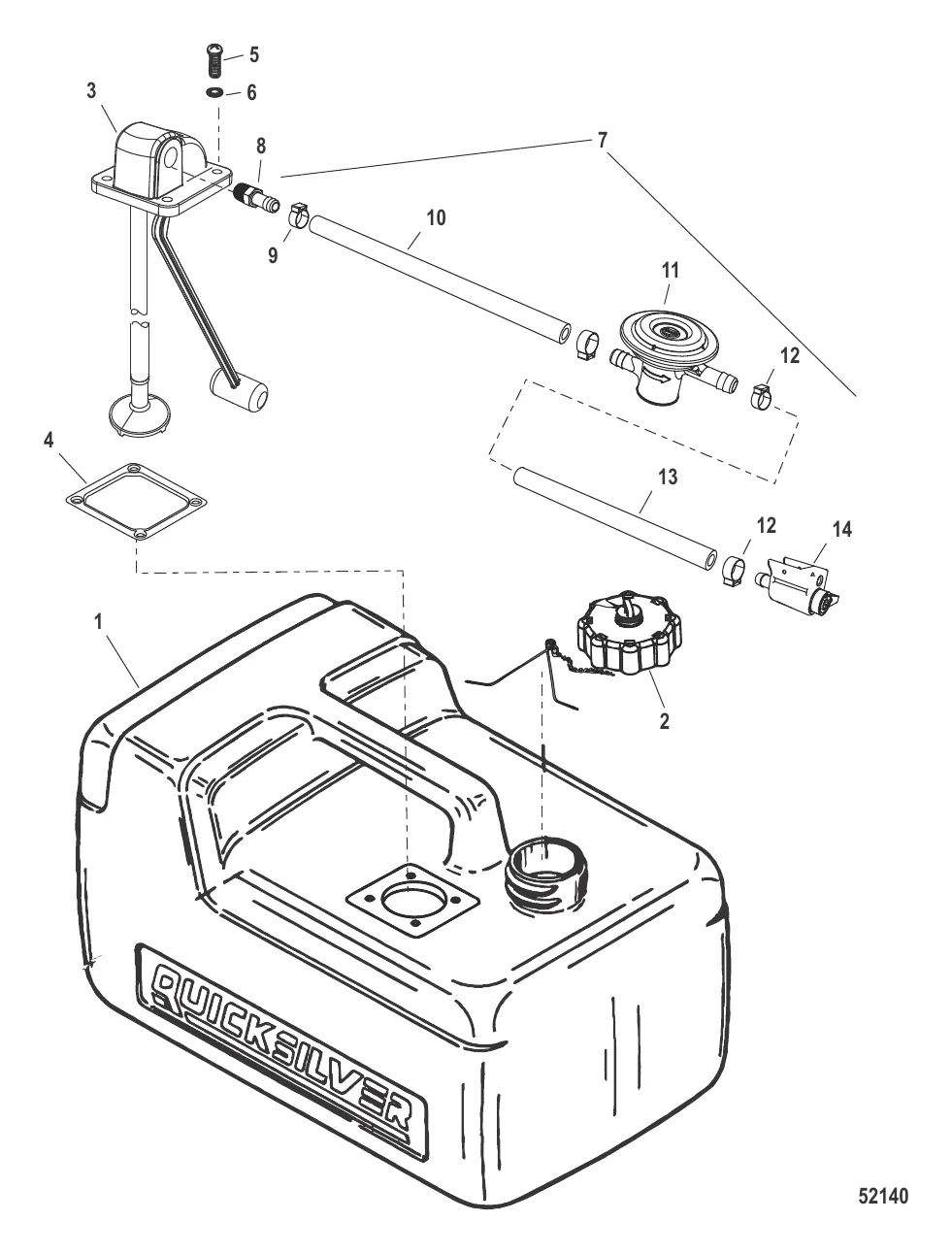 Топливный бак (3.2 галл.) 12 л (Жалоба US-EPA)