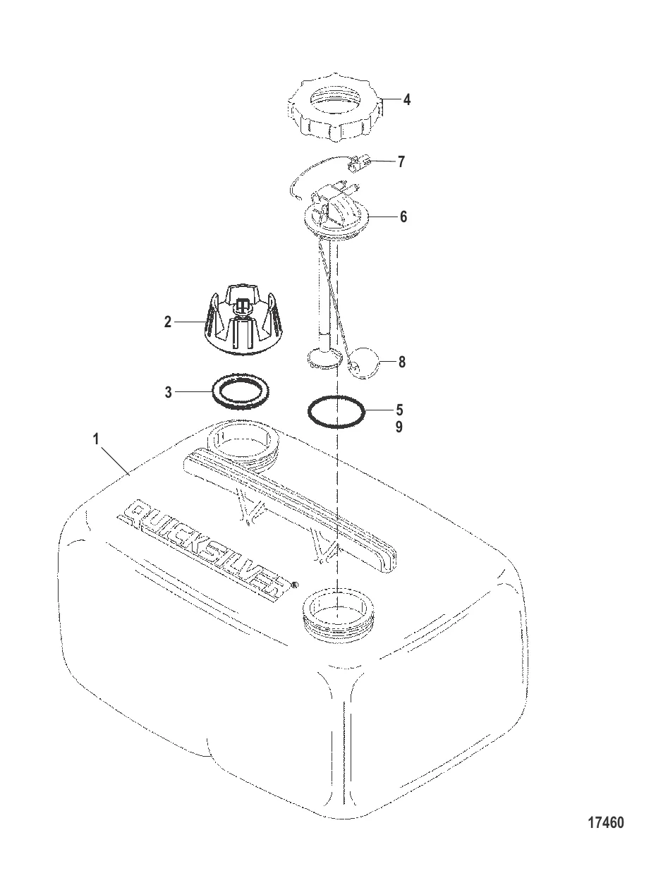 Топливный бак в сборе (6.6 галл.) (Серия 850750)