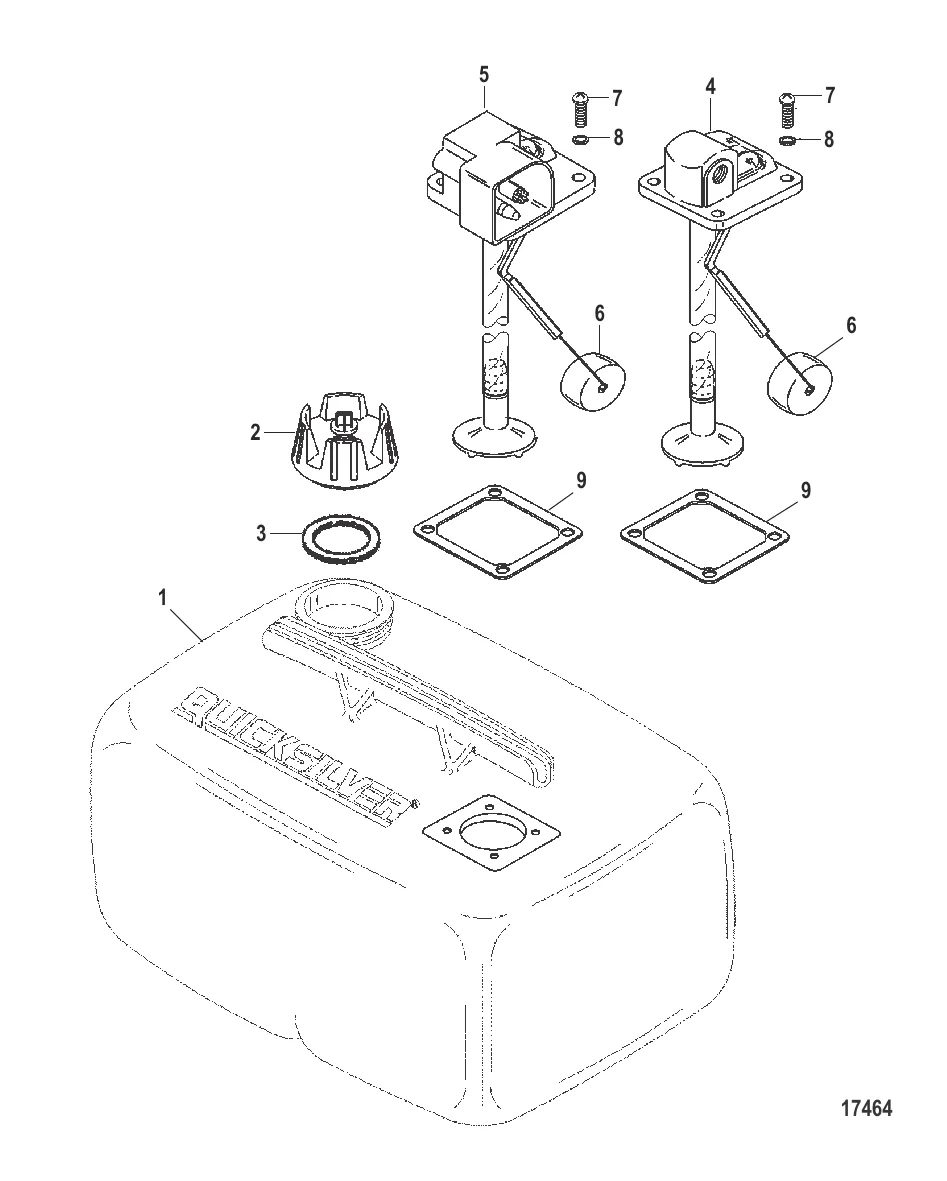 Топливный бак в сборе (6.6 галл.) (Серия 859065)
