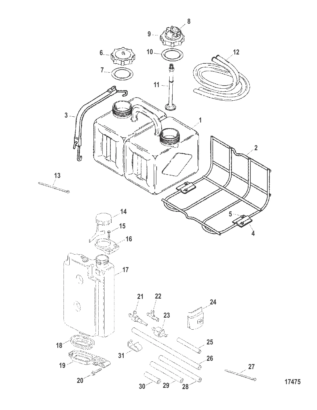 Комплект бака – выносная масляная система (1256-8628A10)